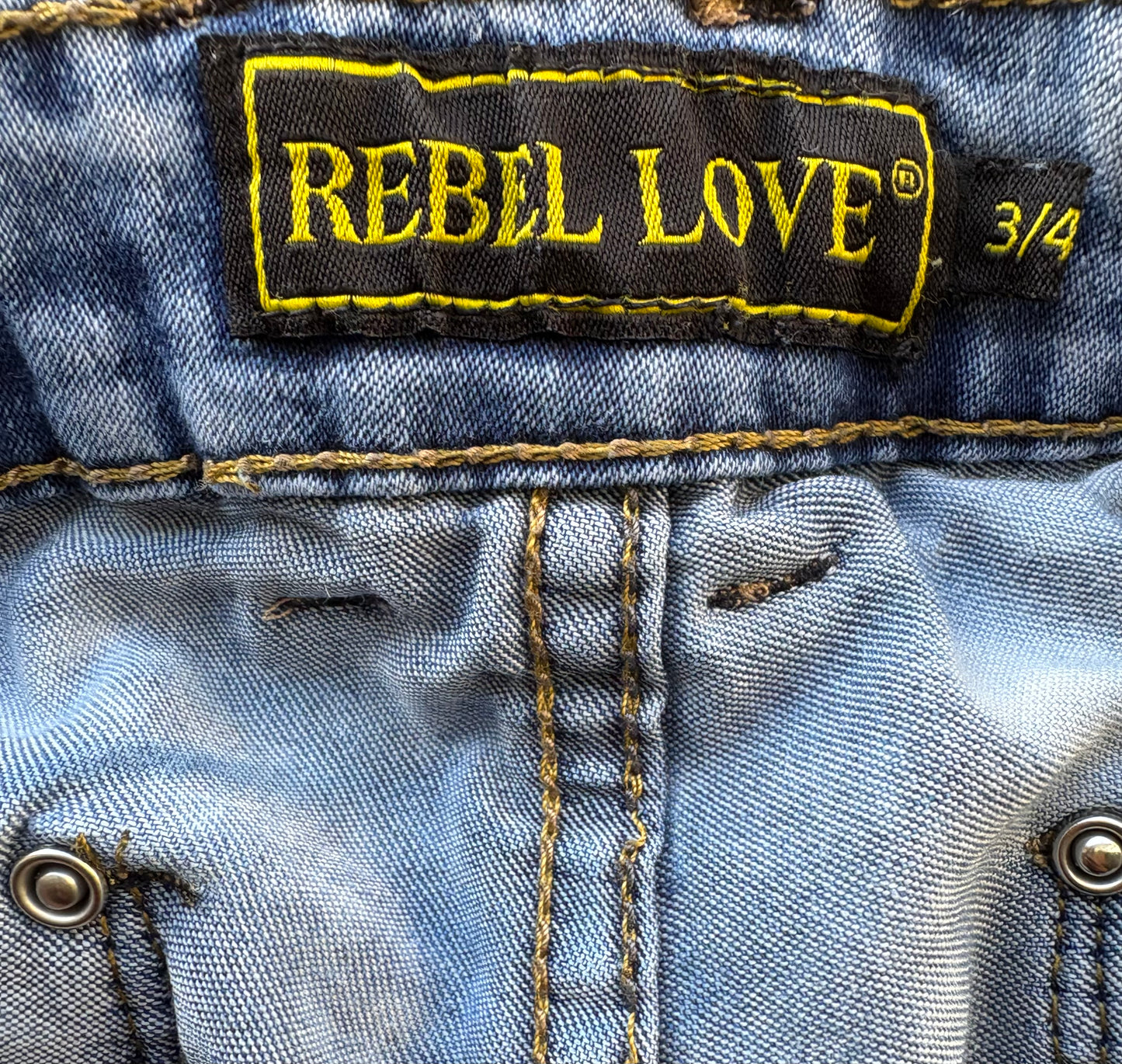 Rebel Love Low Rise Distressed Skinny Jeans