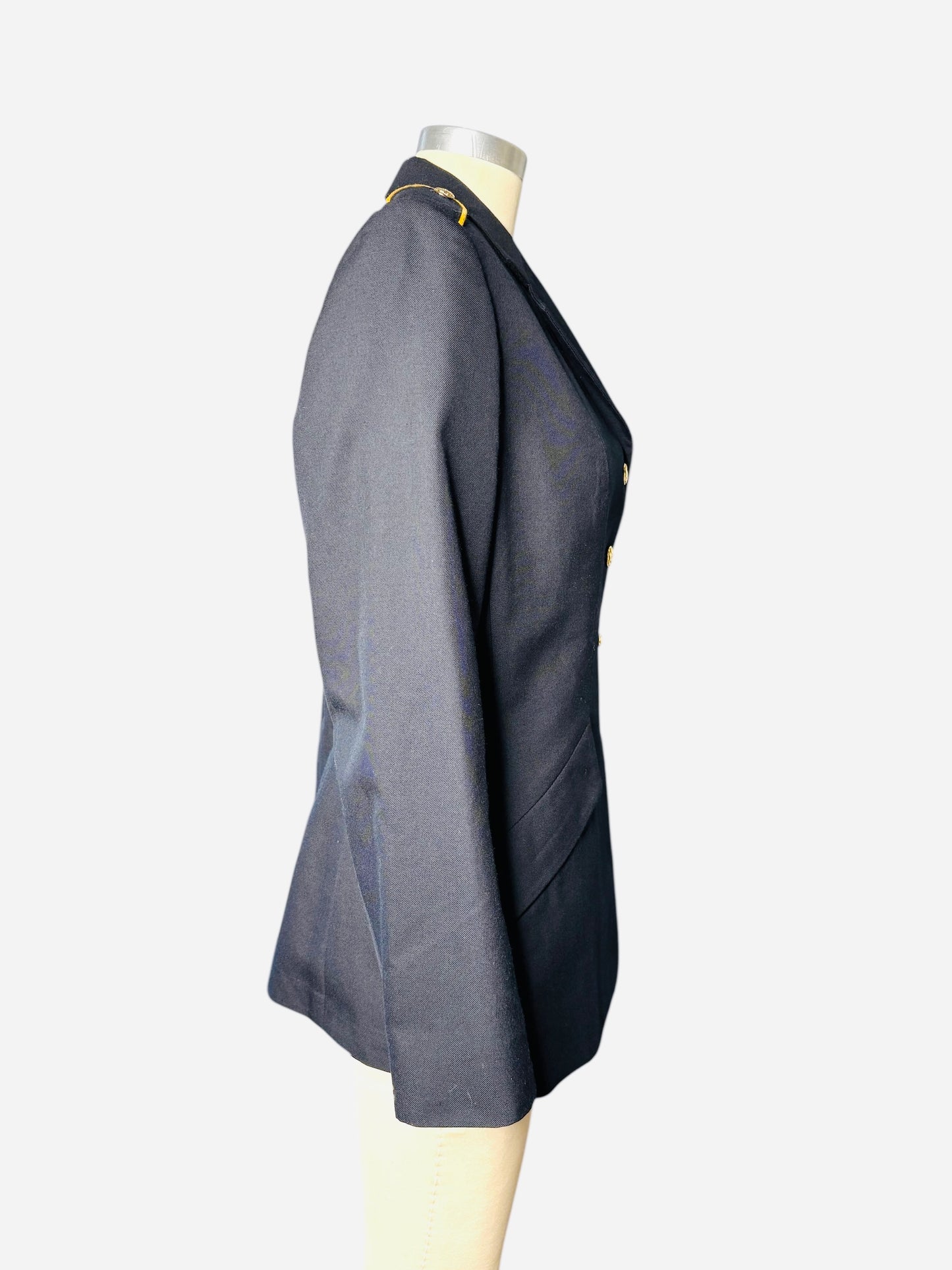 Navy Blue Military Jacket by Bremen-Bowdon