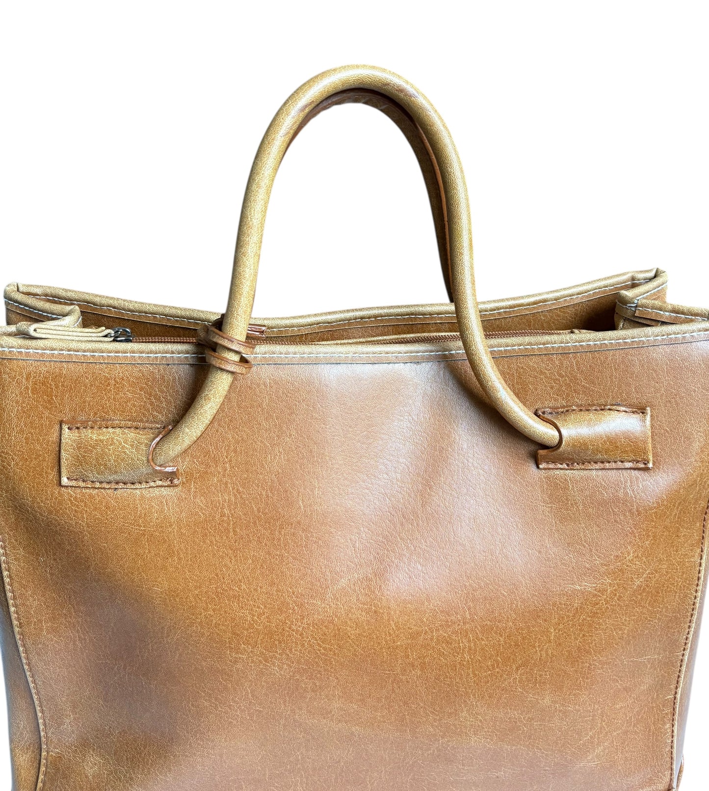 Made In Luka Leather Top Handle Tote