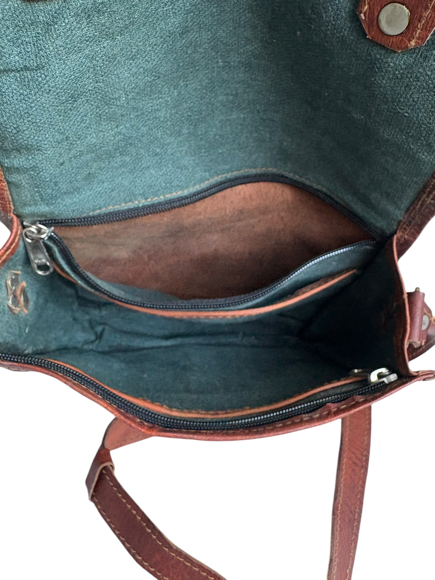 Vintage Leather Crossbody Satchel