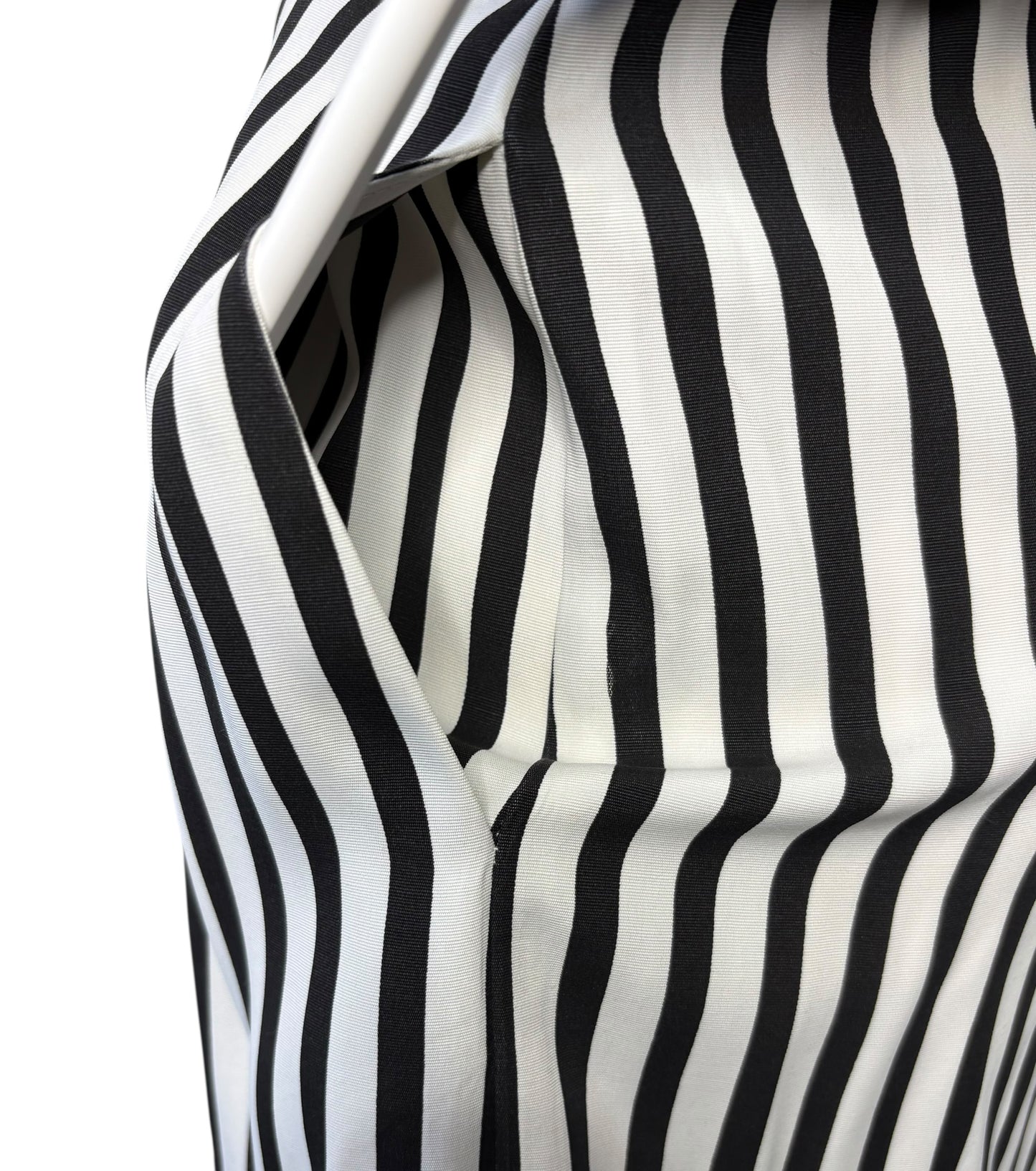 Vintage 1980’s MENU Rayon Striped Dress New Without Tags With Pockets