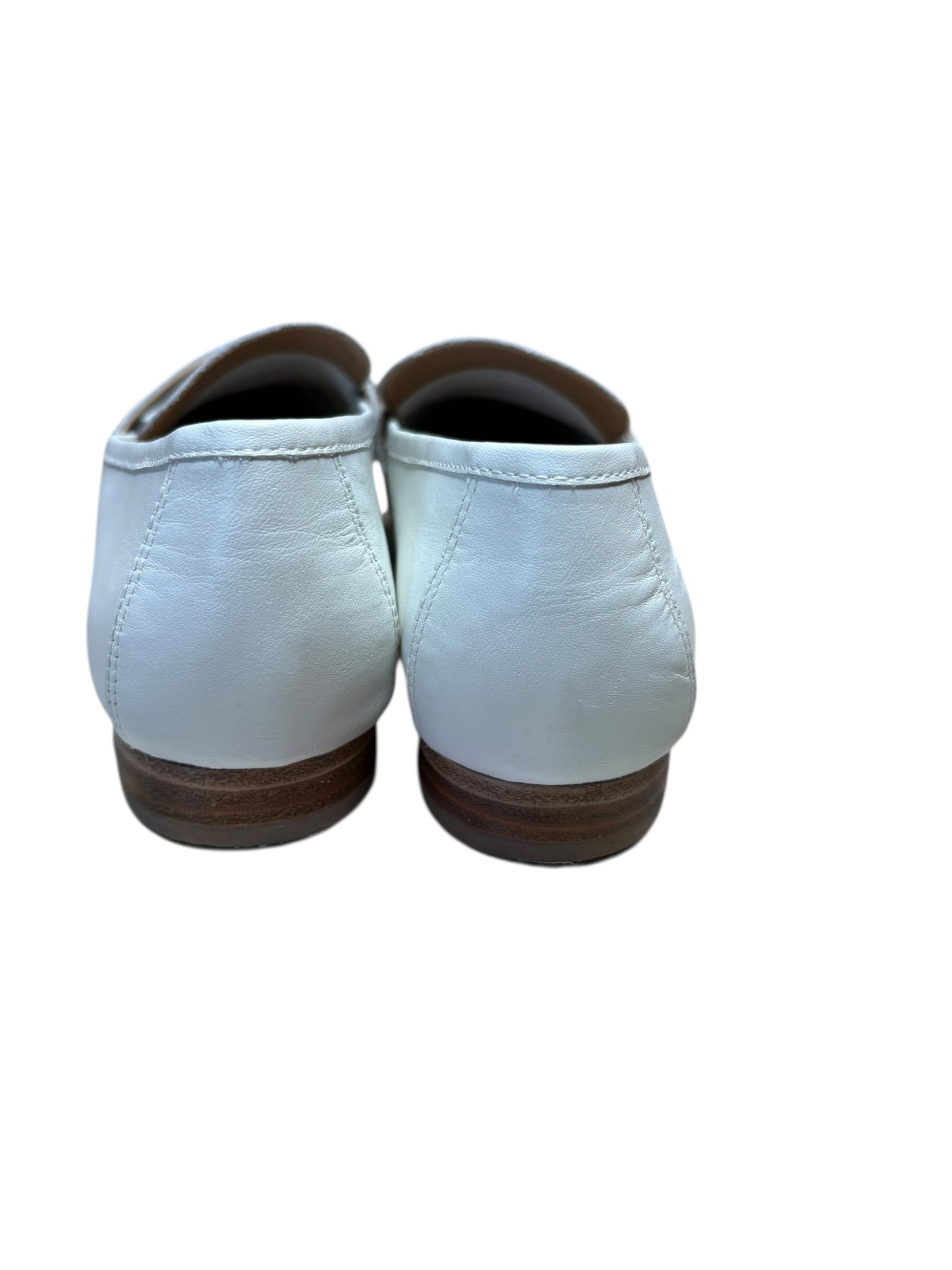 Marc Fisher LTD Off White Leather Penny Loafers