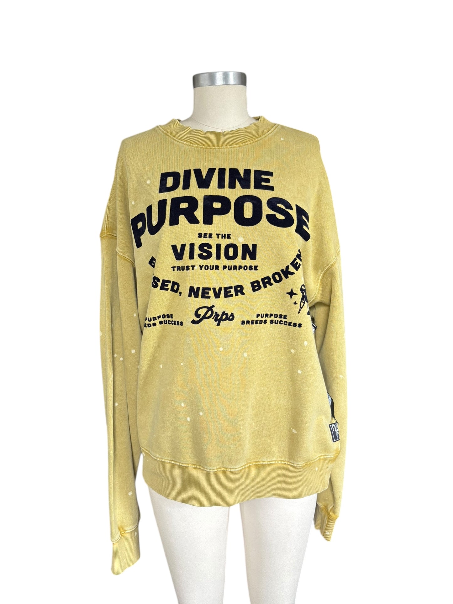 PRPS Jeans Bruised Never Broken Sweatshirt NWT