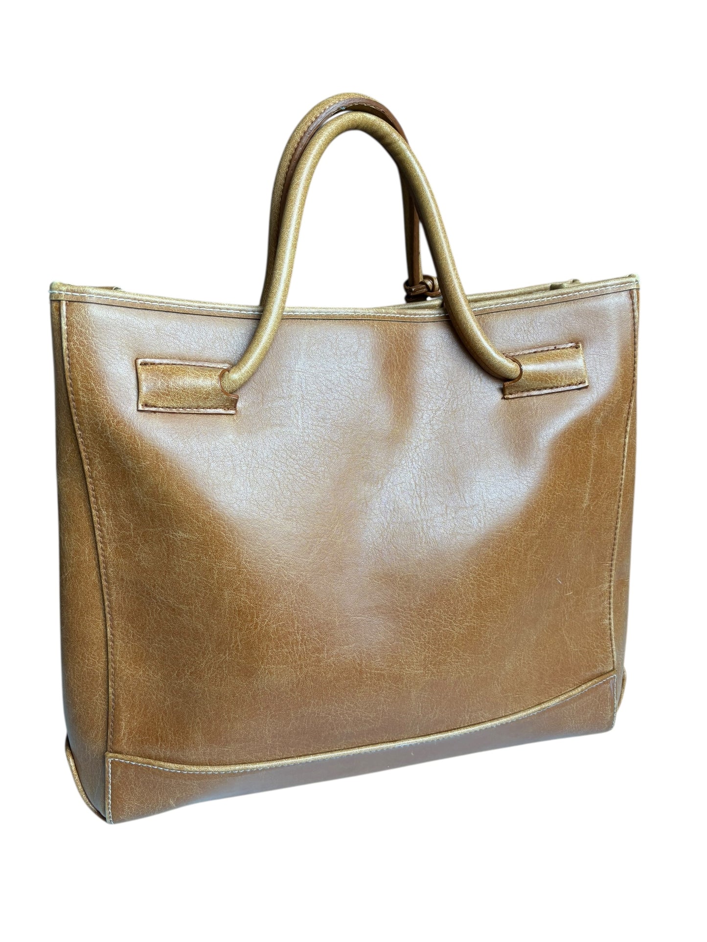Made In Luka Leather Top Handle Tote