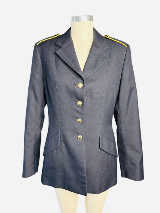Navy Blue Military Jacket by Bremen-Bowdon