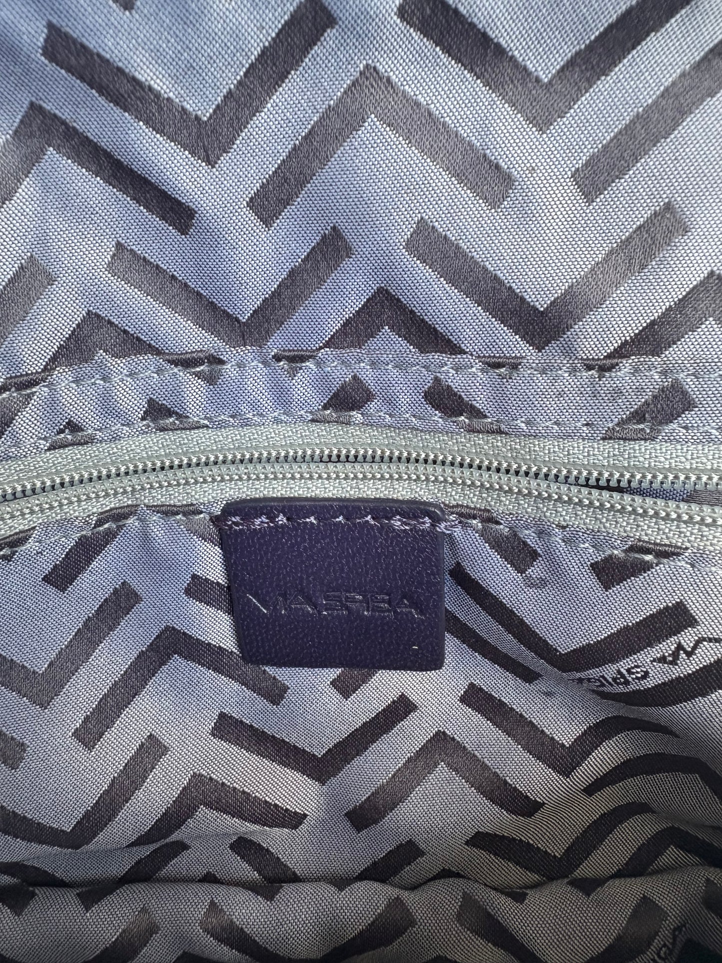 Via Spiga Cobalt Blue Leather Magnetic Clutch