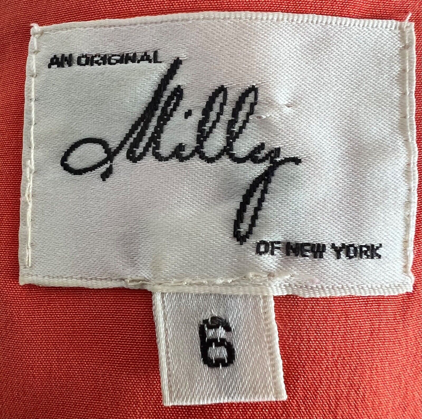 Milly of New York Silk Orange Assymetrical Halter Dress Size 6