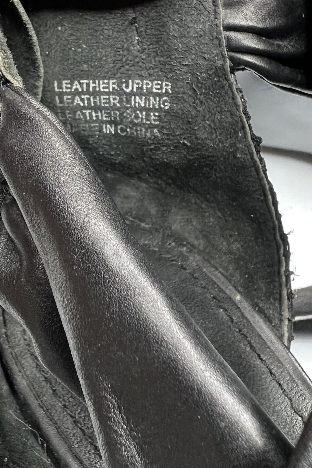 Rock & Republic Black Leather & Mesh Six Inch Cone Heels Size 38.5/8