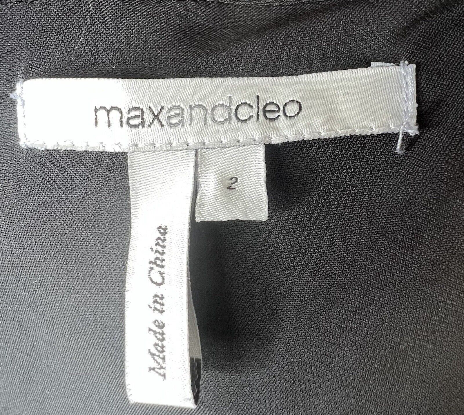 Max & Cleo Black Bodycon Little Black Dress Size 2