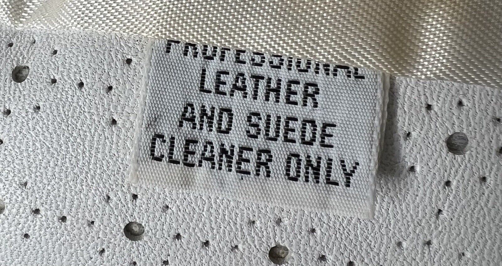 Alicia Herrera White Perforated Leather Blazer Size 10