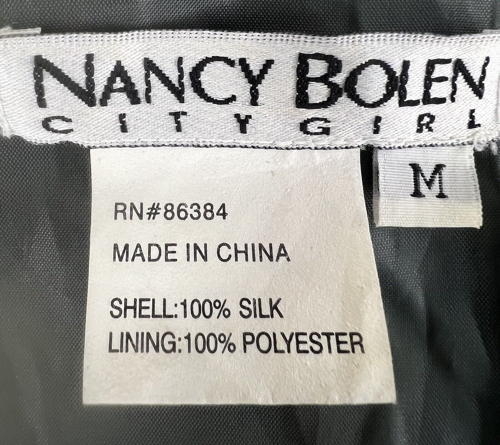 Nancy Bolen City Girl Silk Floral Pattern Sequined  Jacket Wood Buttons