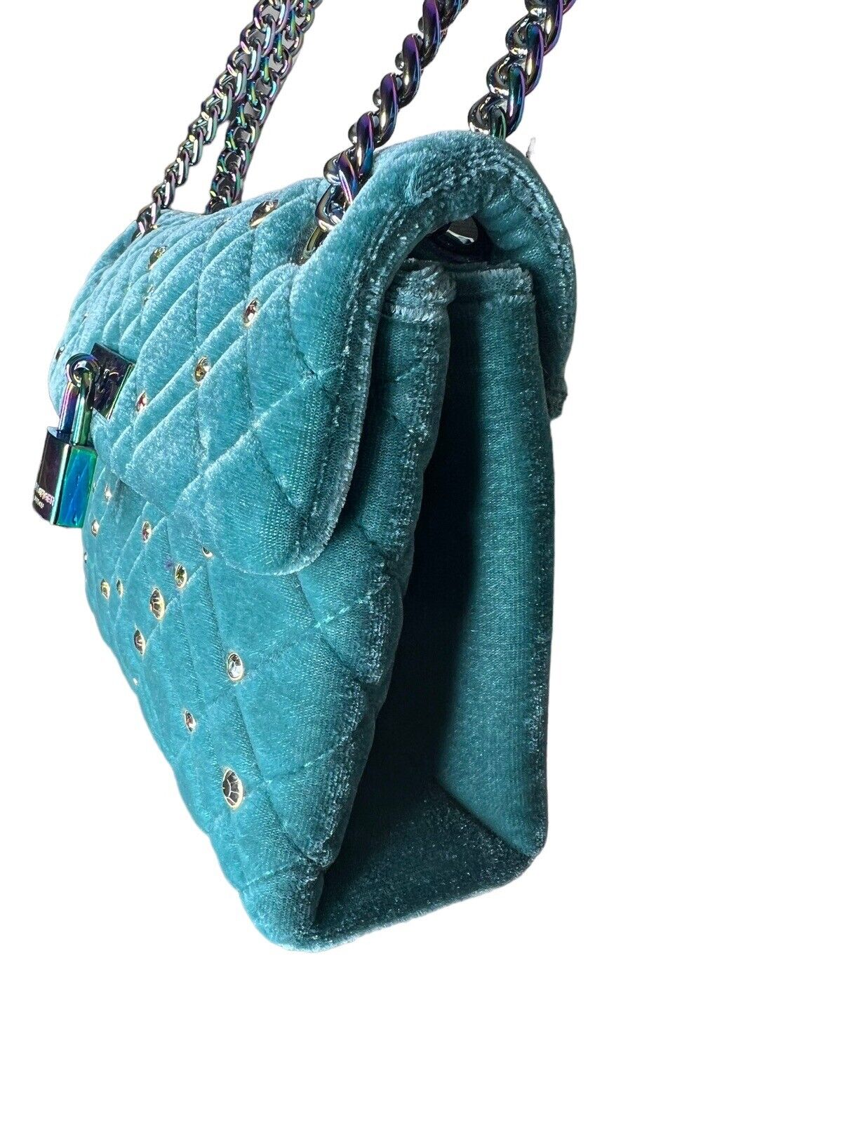 Kurt Geiger London Brixton Mini Teal Rhinestones New With Tags 