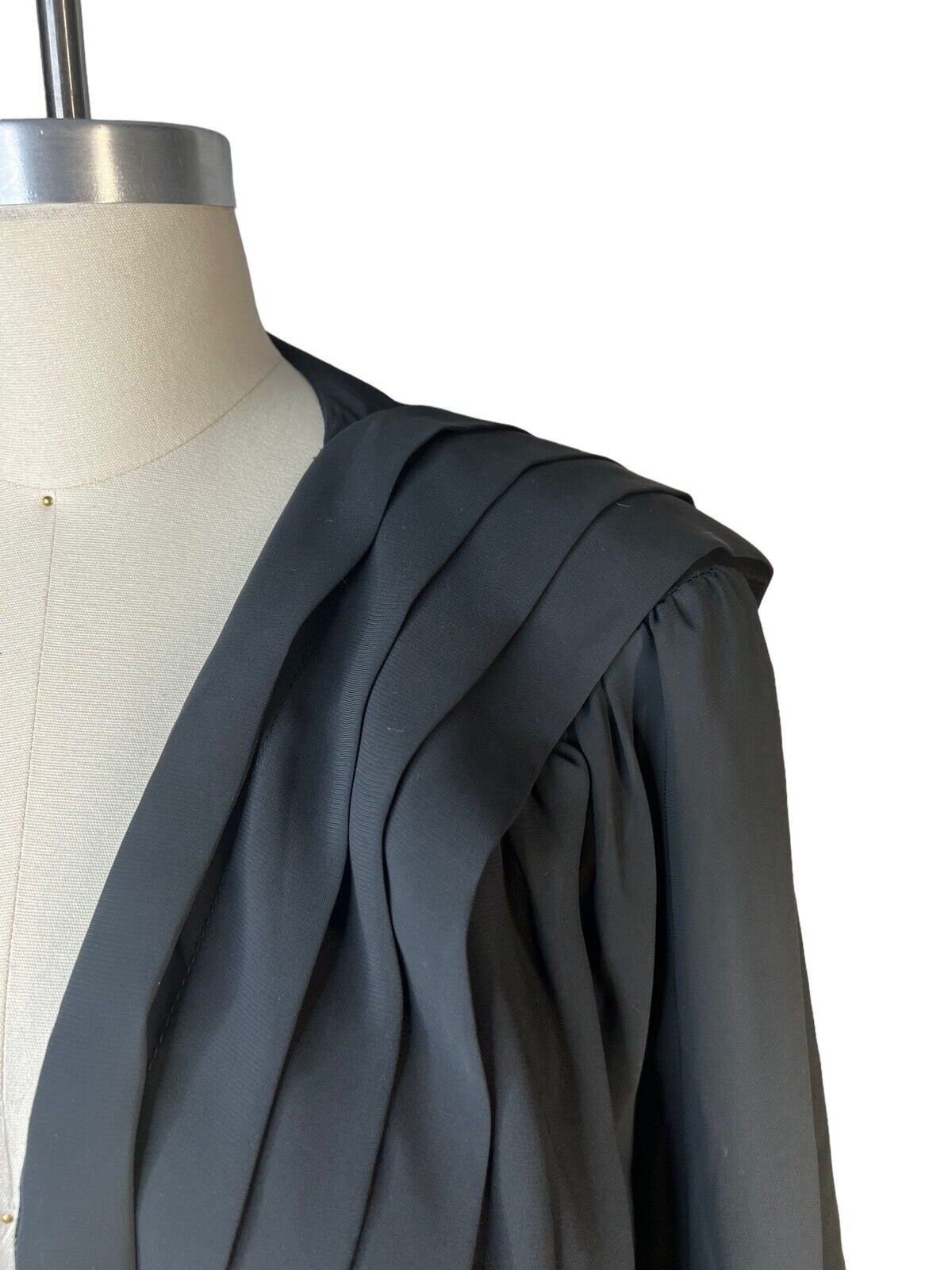 Women’s Ivey’s Thoroughbred Black Long Sleeved Pleated Blouse