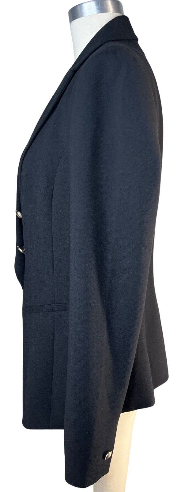 White|Black Women’s Black Double-breasted Blazer Size 6