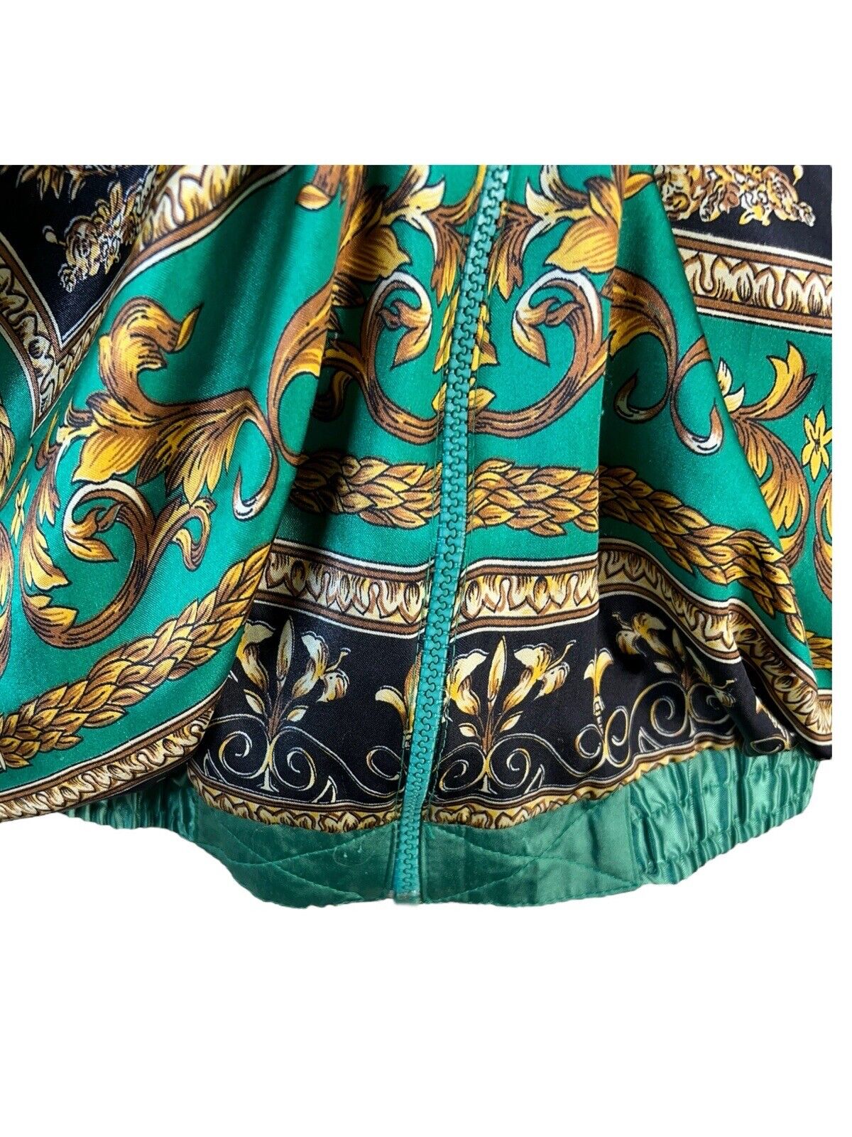 Women’s Vintage Super Collection Bomber Jacket Baroque Italian Chain Size M