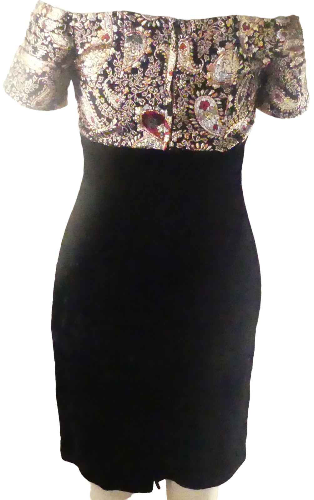 Scott McClintock Formal Dress Jacquard Crushed Velvet Size 2