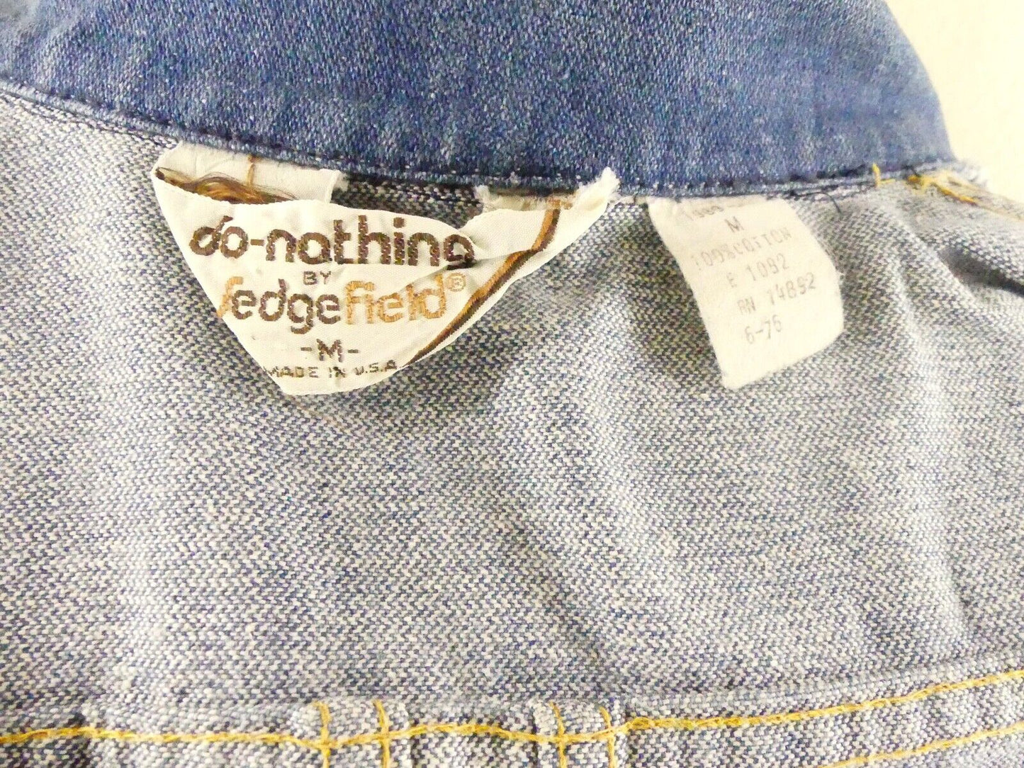 Do Nothing By Sedgefield Denim Shirt Jacket With Pearl Button Snaps Size M