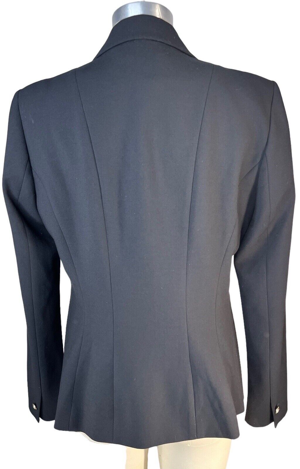 White|Black Women’s Black Double-breasted Blazer Size 6