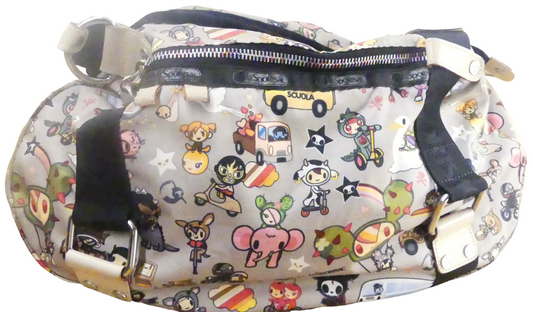 TokiDoki LeSportsac Shoulder Bag with Anime and Bag Charm