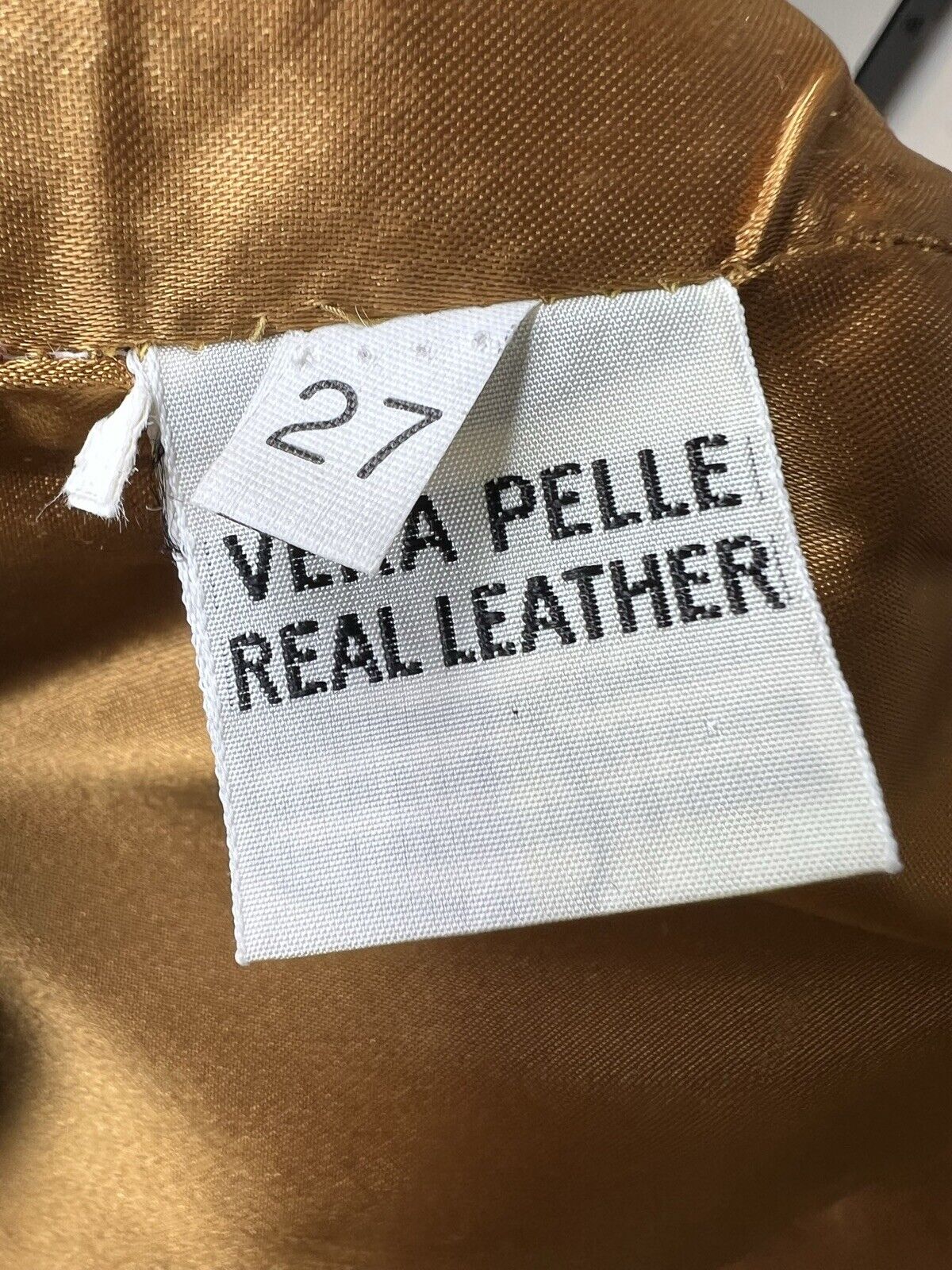 Vera Pelle Leopard Print Leather Mini Skirt Size 27
