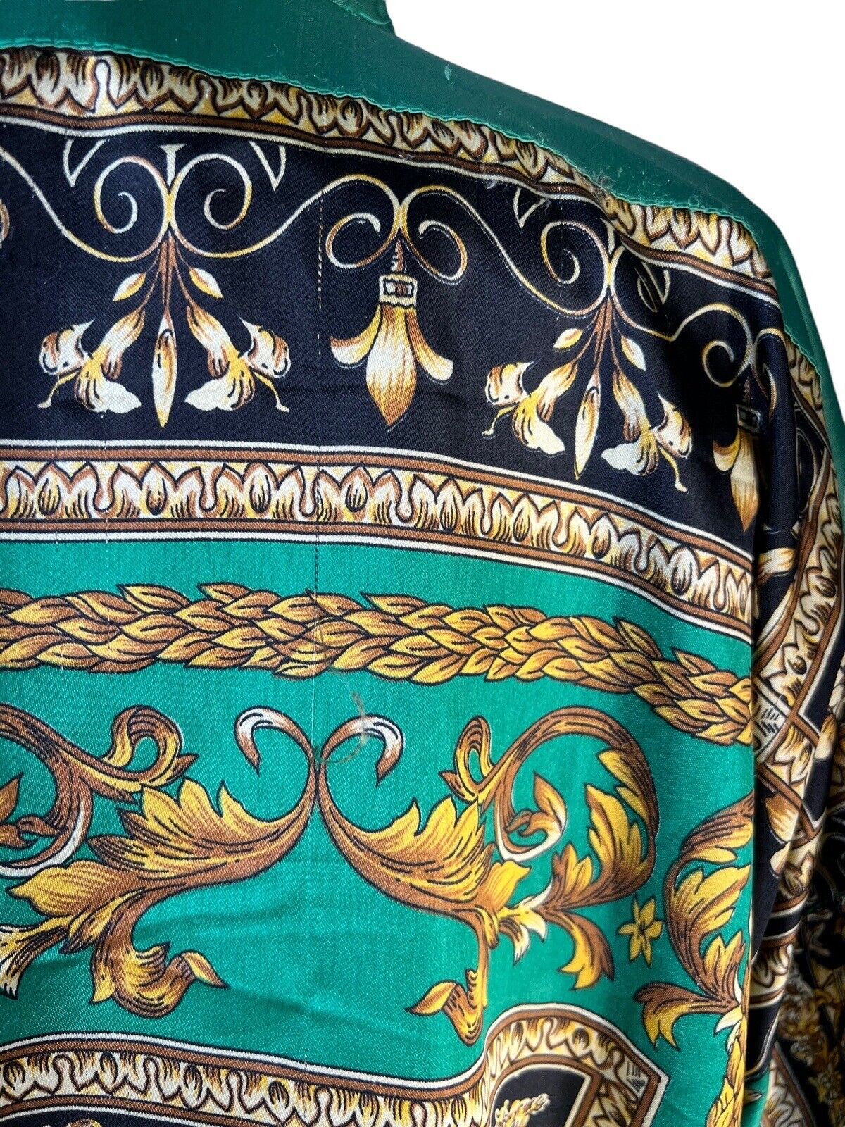 Women’s Vintage Super Collection Bomber Jacket Baroque Italian Chain Size M