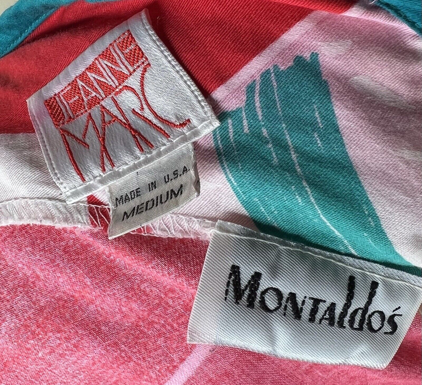 Rare Jeanne Marc Montaldo’s Colorful Designer Jumpsuit Size Medium