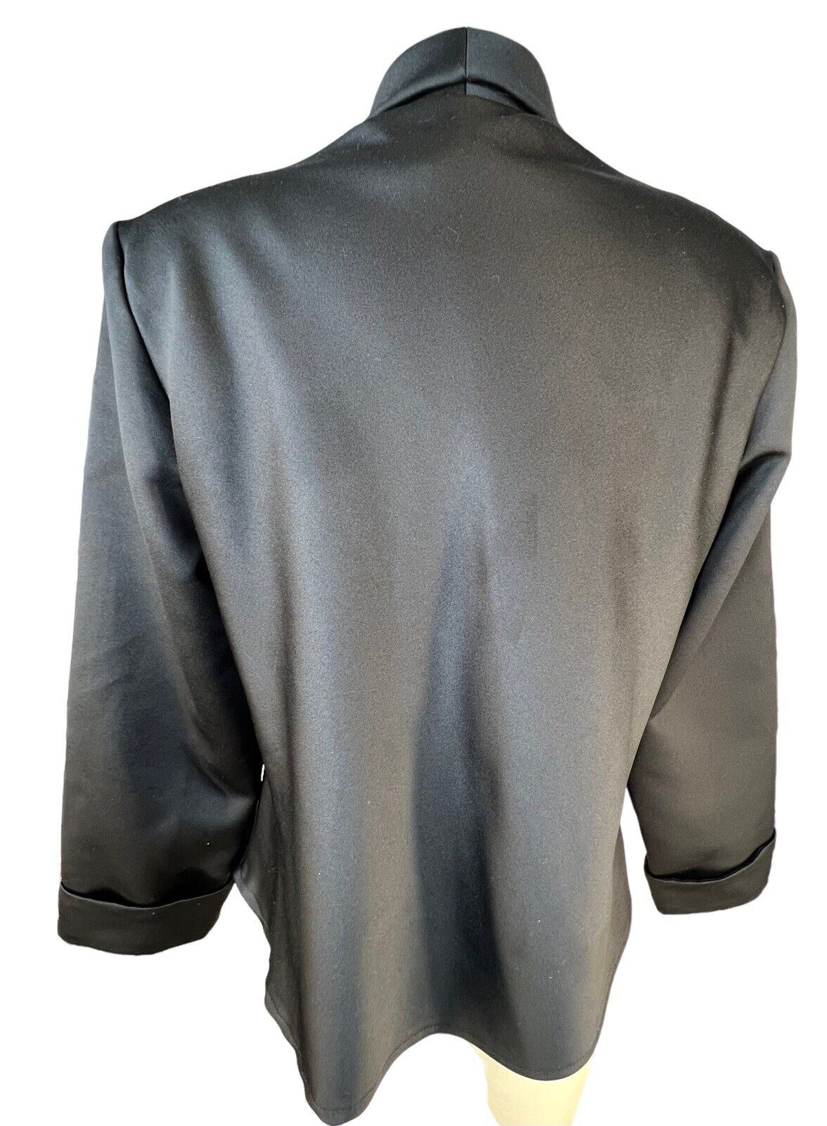 Patra Women’s Black Draped Couture Blazer Size Medium 