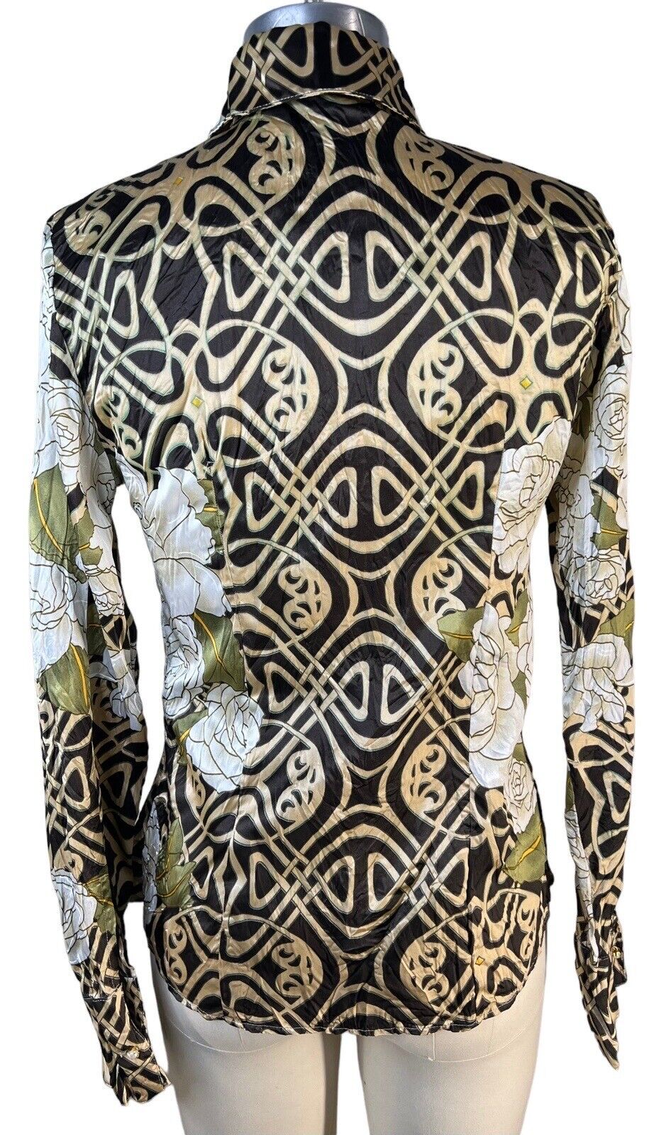Secret Avenue Women’s Long-sleeved Silky Poly Blouse Size M
