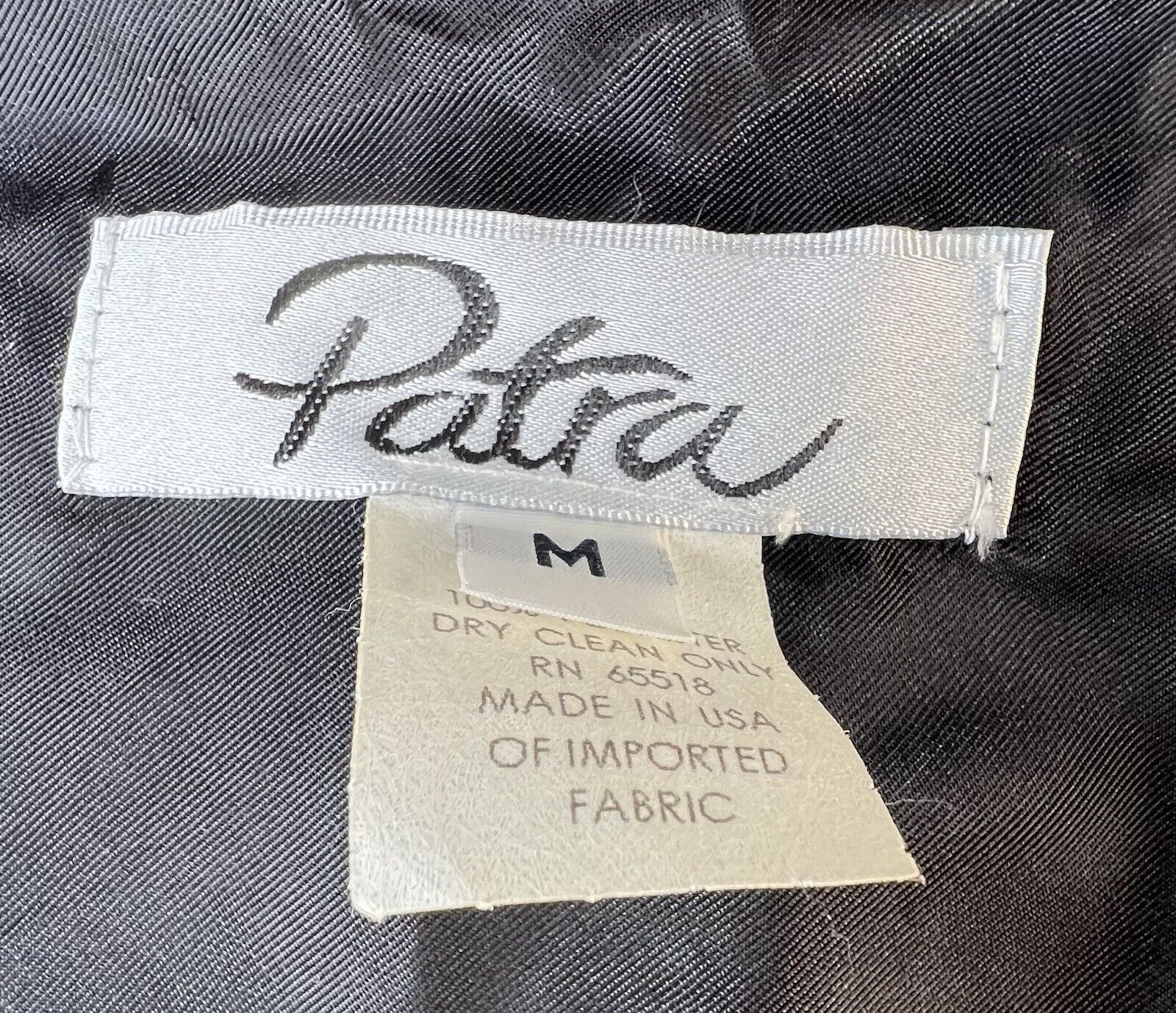 Patra Women’s Black Draped Couture Blazer Size Medium 
