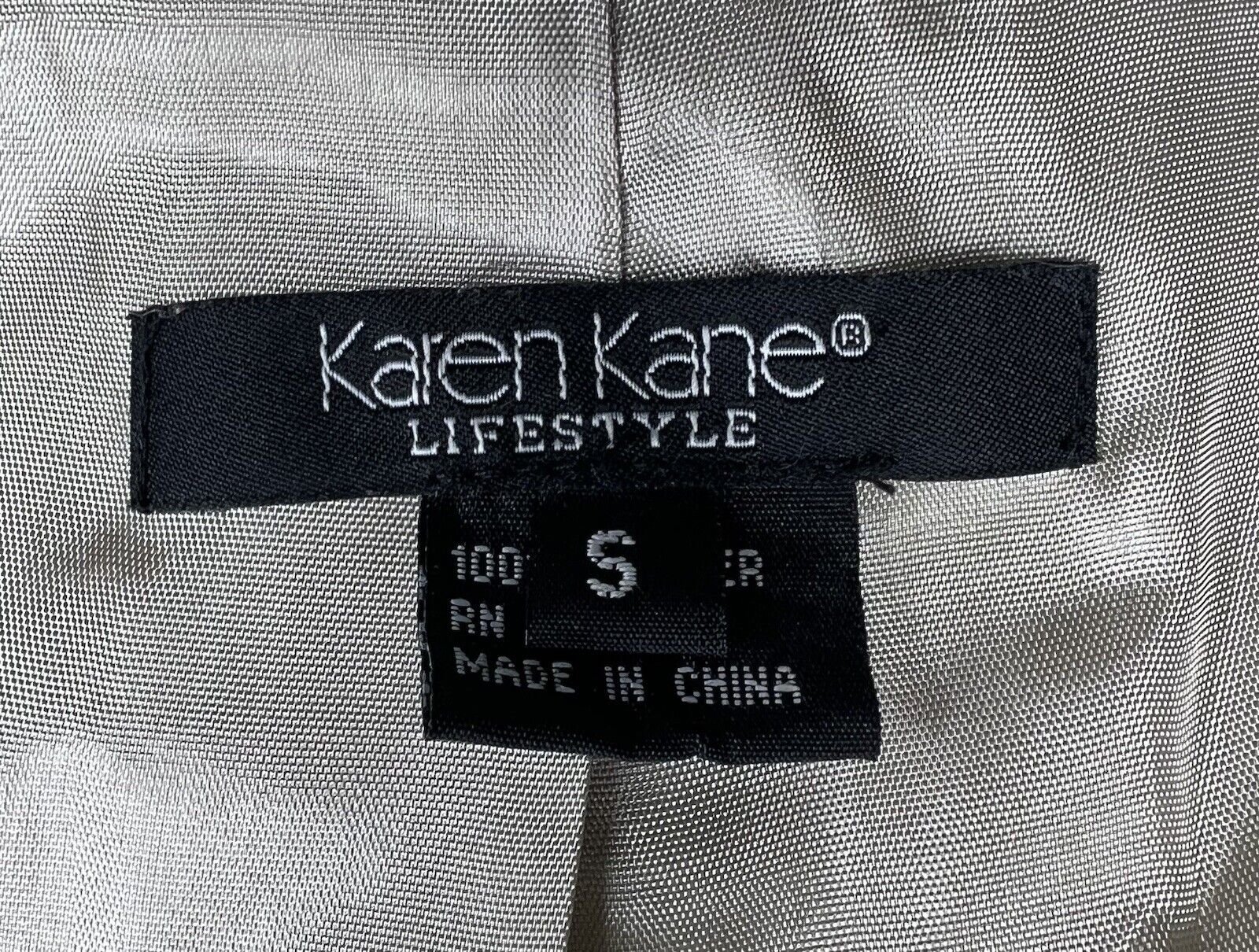 Women’s Karen Kane Metallic Leather Long Sleeved Jacket Size S
