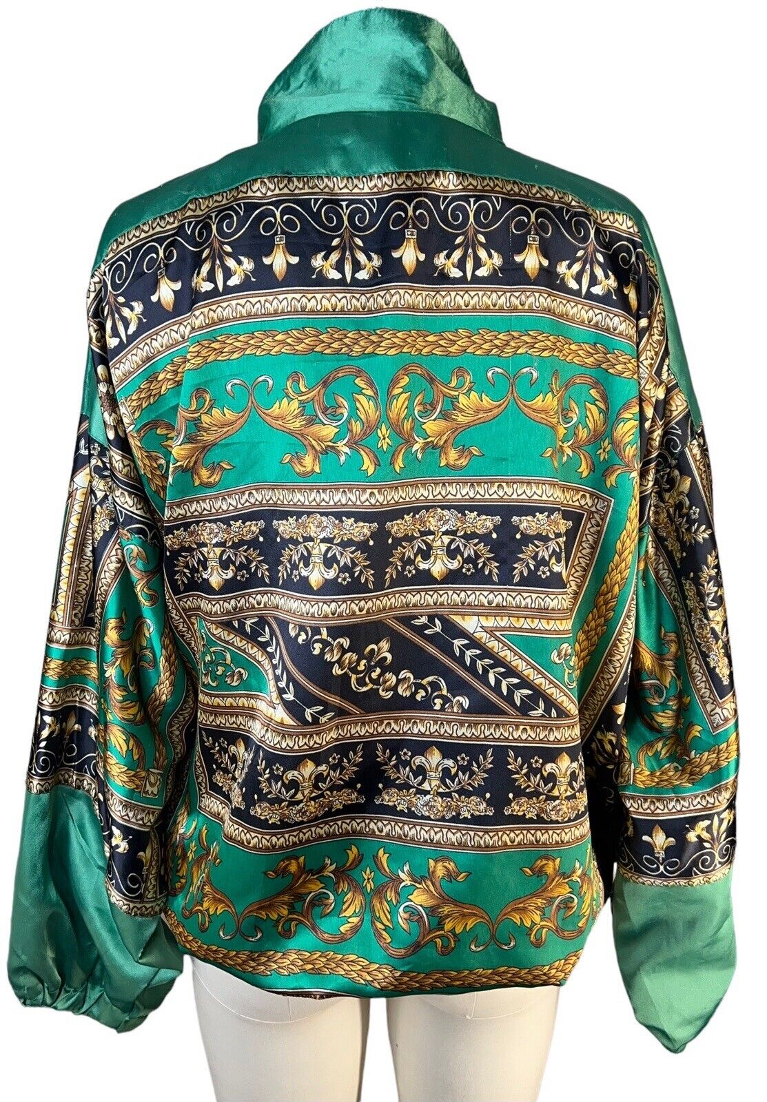 Women’s Vintage Super Collection Bomber Jacket Baroque Italian Chain Size M