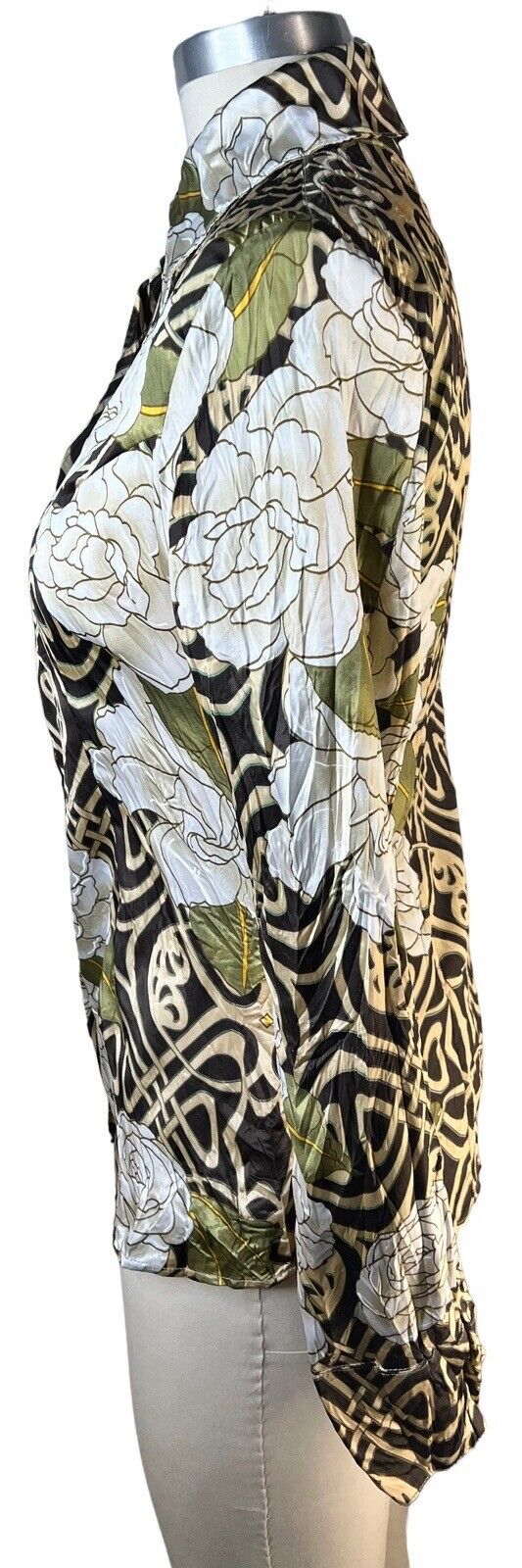 Secret Avenue Women’s Long-sleeved Silky Poly Blouse Size M