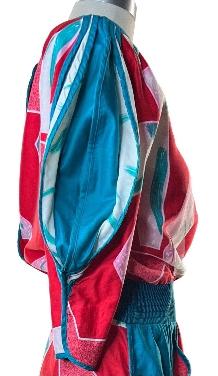 Rare Jeanne Marc Montaldo’s Colorful Designer Jumpsuit Size Medium