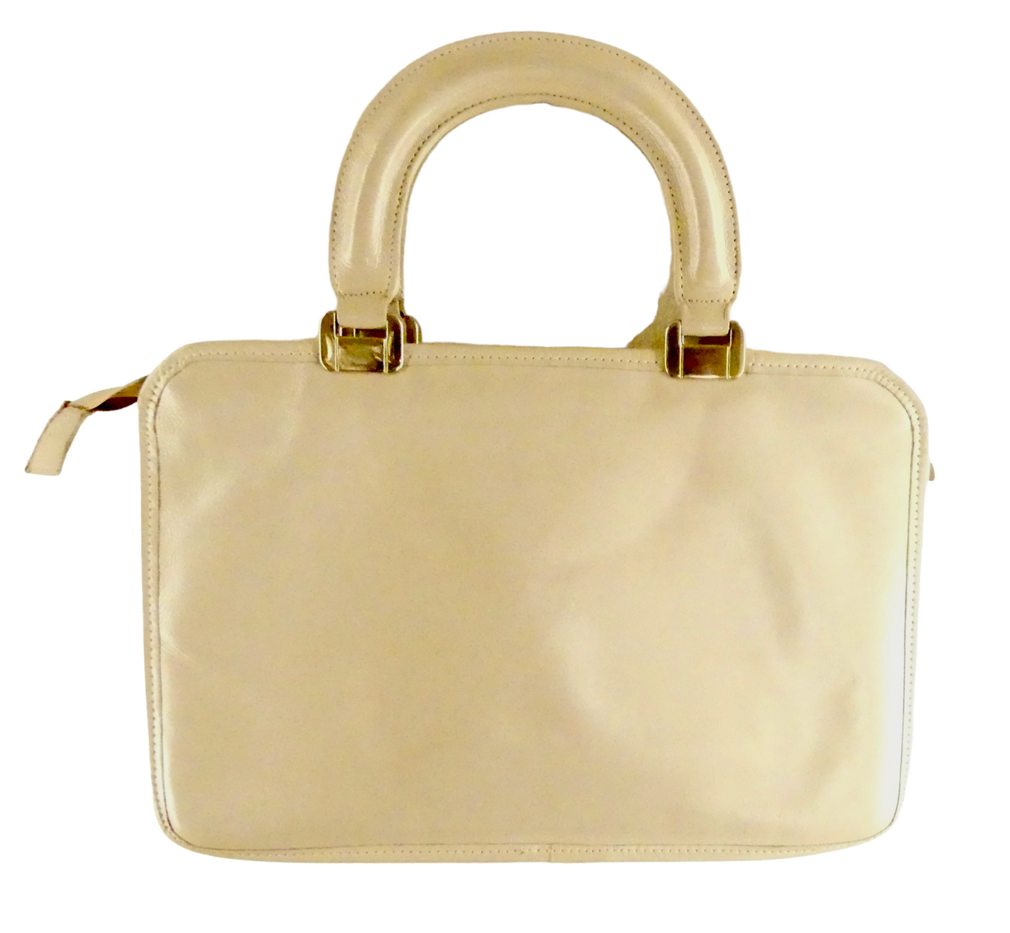 Phillipe Vintage Ivory Leather Satchel