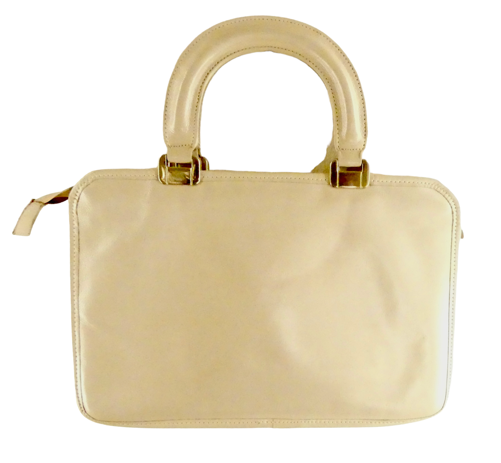 Phillipe Vintage Ivory Leather Satchel