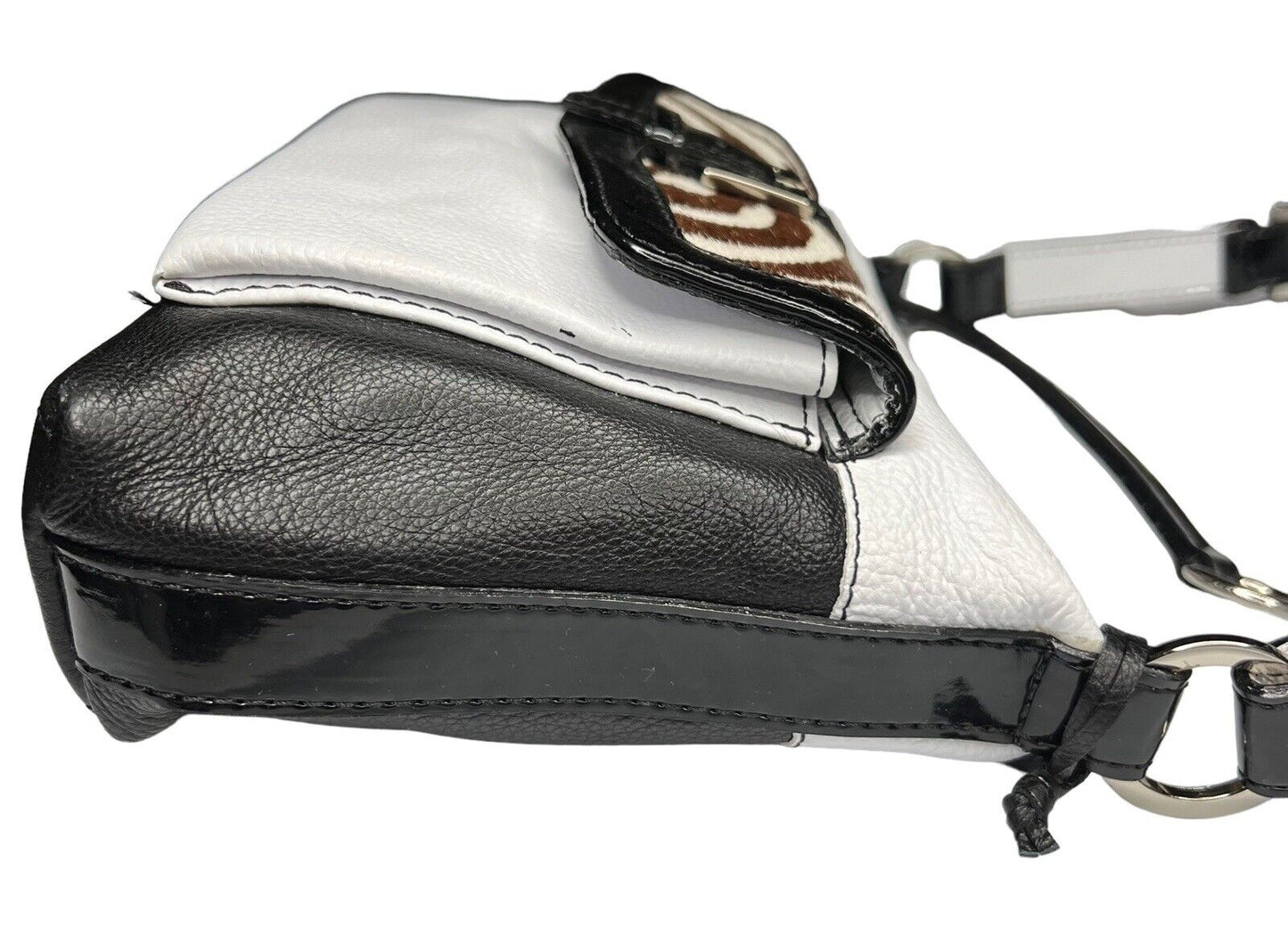 Mini Sharif Studio Leather & Calfskin Color Block Shoulder Bag