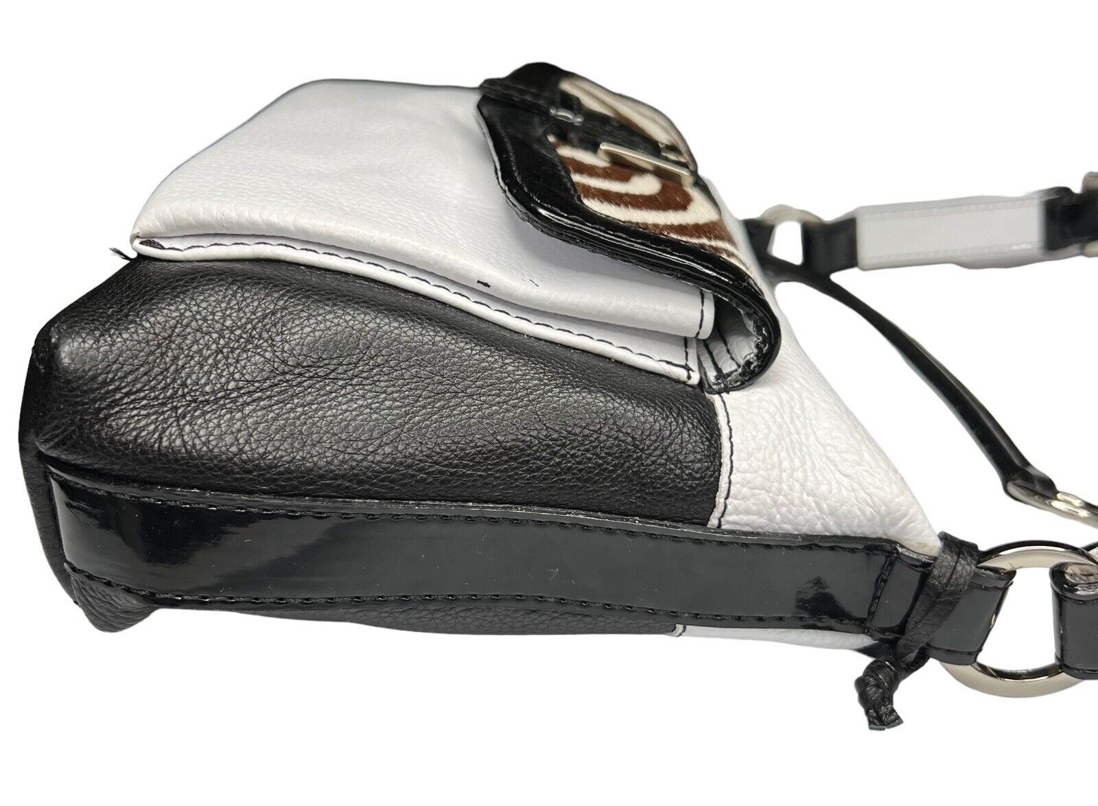 Mini Sharif Studio Leather & Calfskin Color Block Shoulder Bag