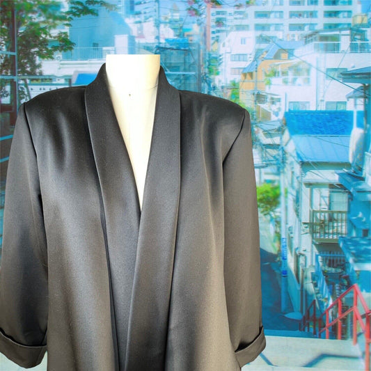 Patra Women’s Black Draped Couture Blazer Size Medium 