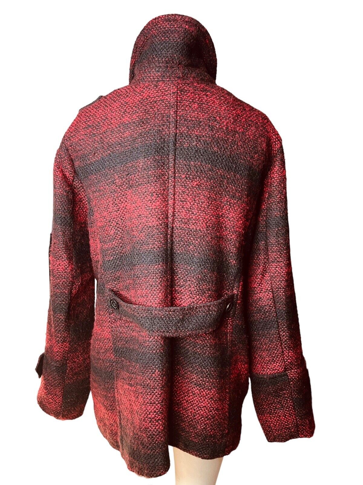 IB Diffusion Double Breasted 3/4 Length Poly Cotton Rayon Pea Coat Size 2X