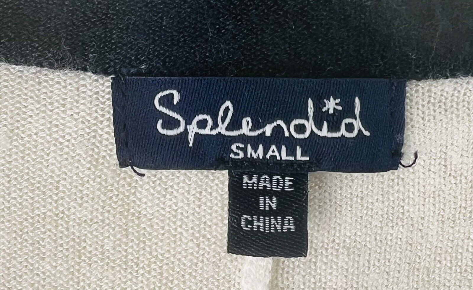 Viscose Cashmere Color Block Sweater By Splendid Size Small