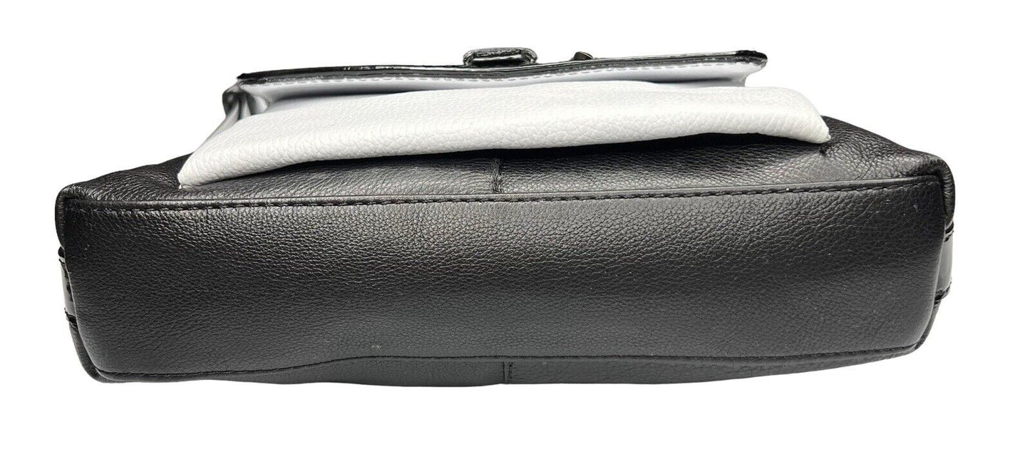 Mini Sharif Studio Leather & Calfskin Color Block Shoulder Bag