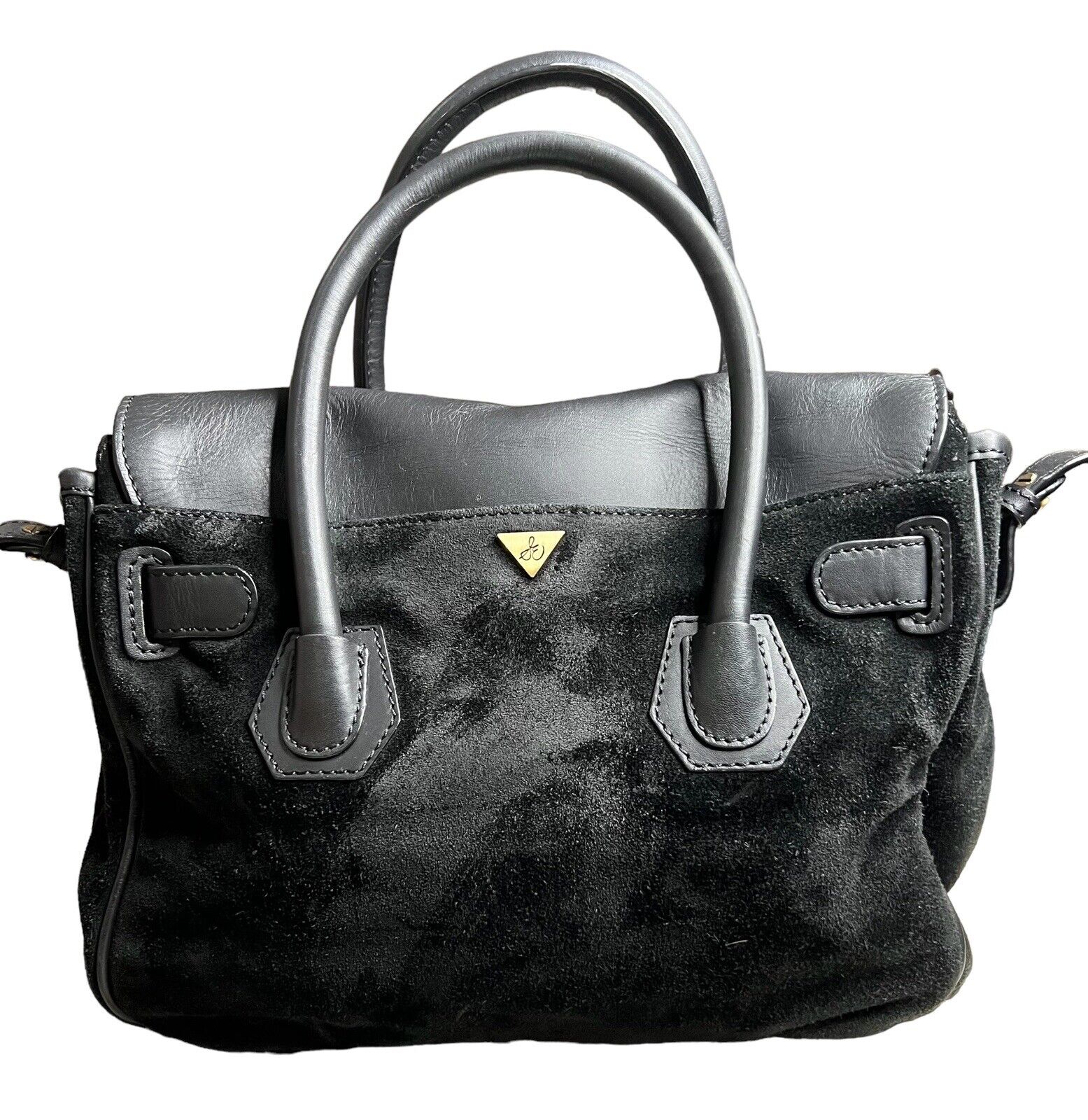 Sam Edelman  Leather & Suede Beaded Embroidered Studded Top Handle Cross Body