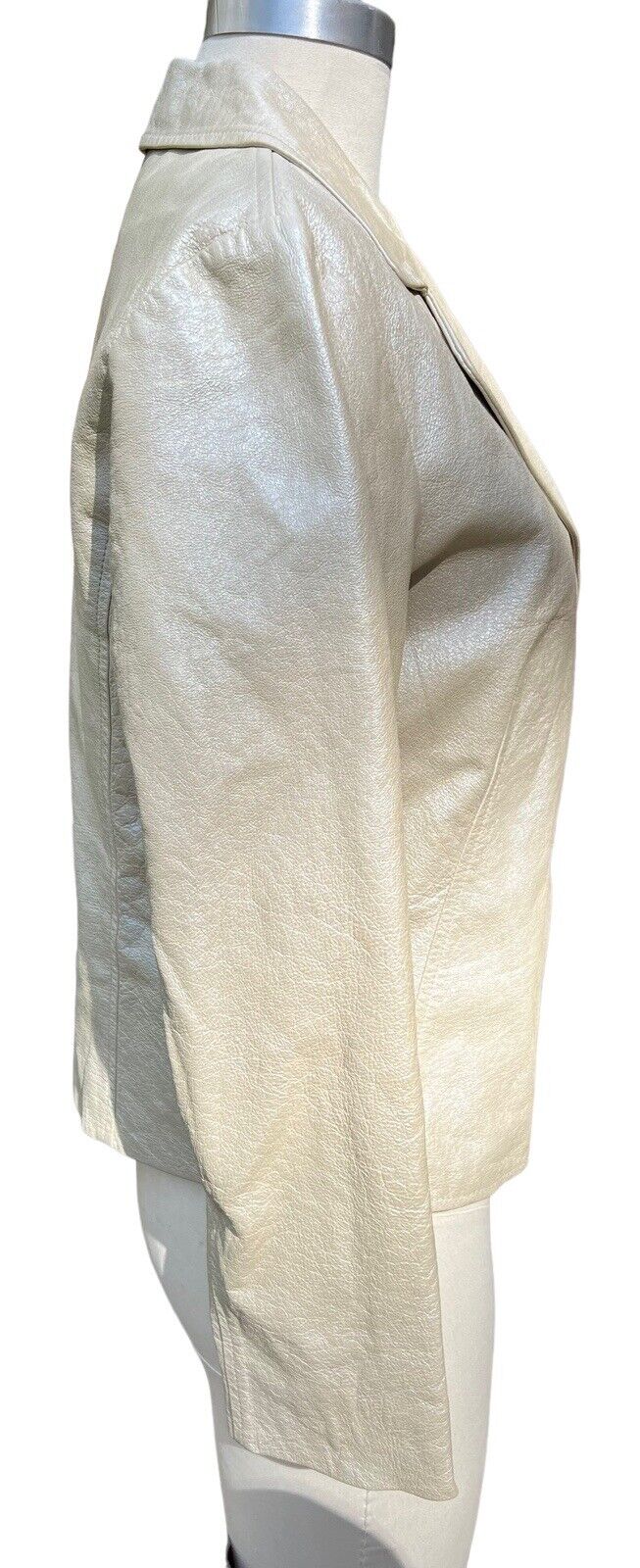 Women’s Karen Kane Metallic Leather Long Sleeved Jacket Size S