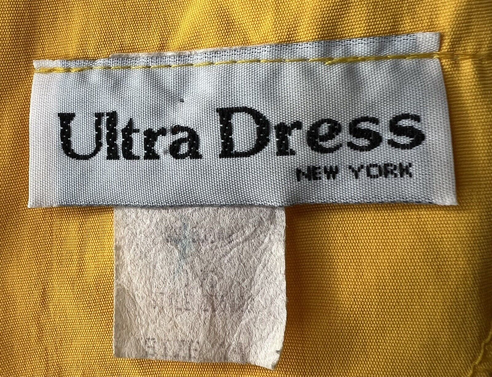 Ultra Dress New York Yellow MIDI Color block Pocket Flaps Size 14