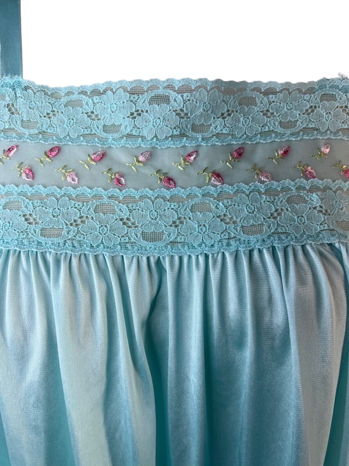 Women’s Blue Vanity Fair Vintage 60’s Nightgown 