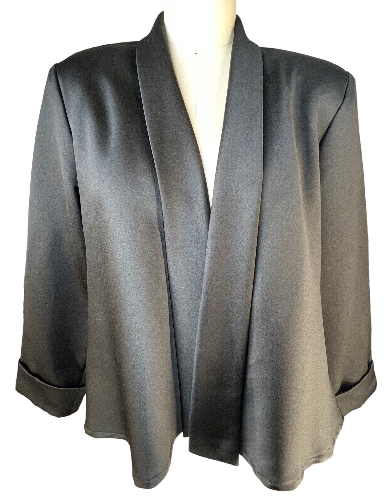 Patra Women’s Black Draped Couture Blazer Size Medium 