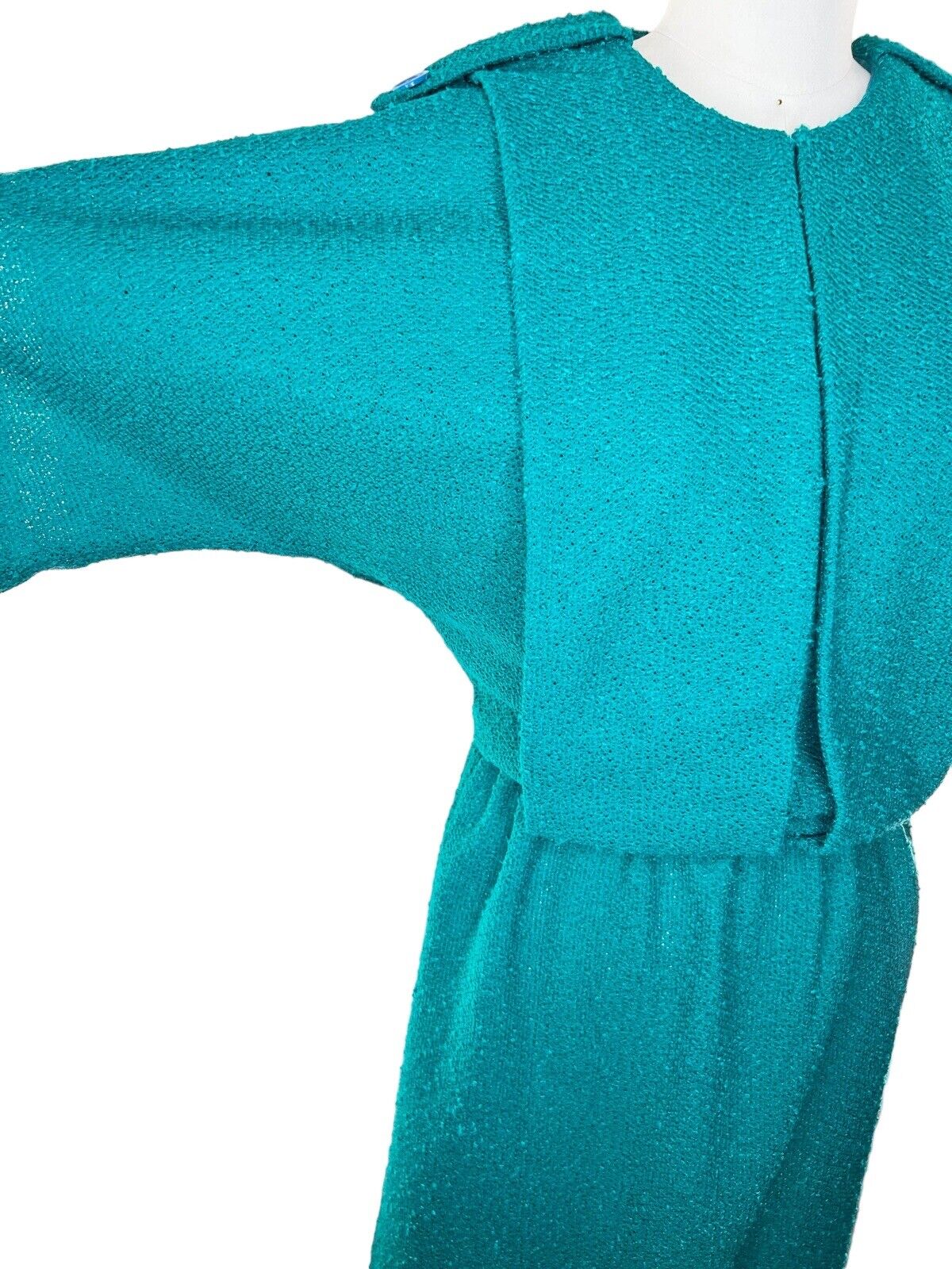 Toni Todd Silk Kelly Green Midi Dress Size Small