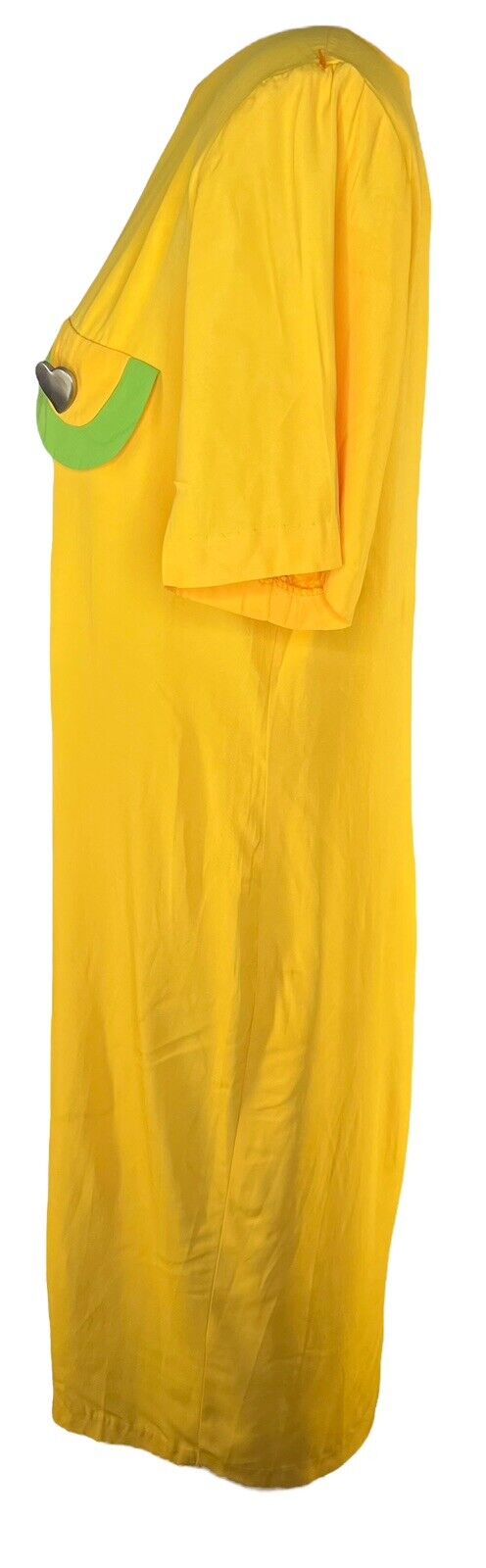 Ultra Dress New York Yellow MIDI Color block Pocket Flaps Size 14