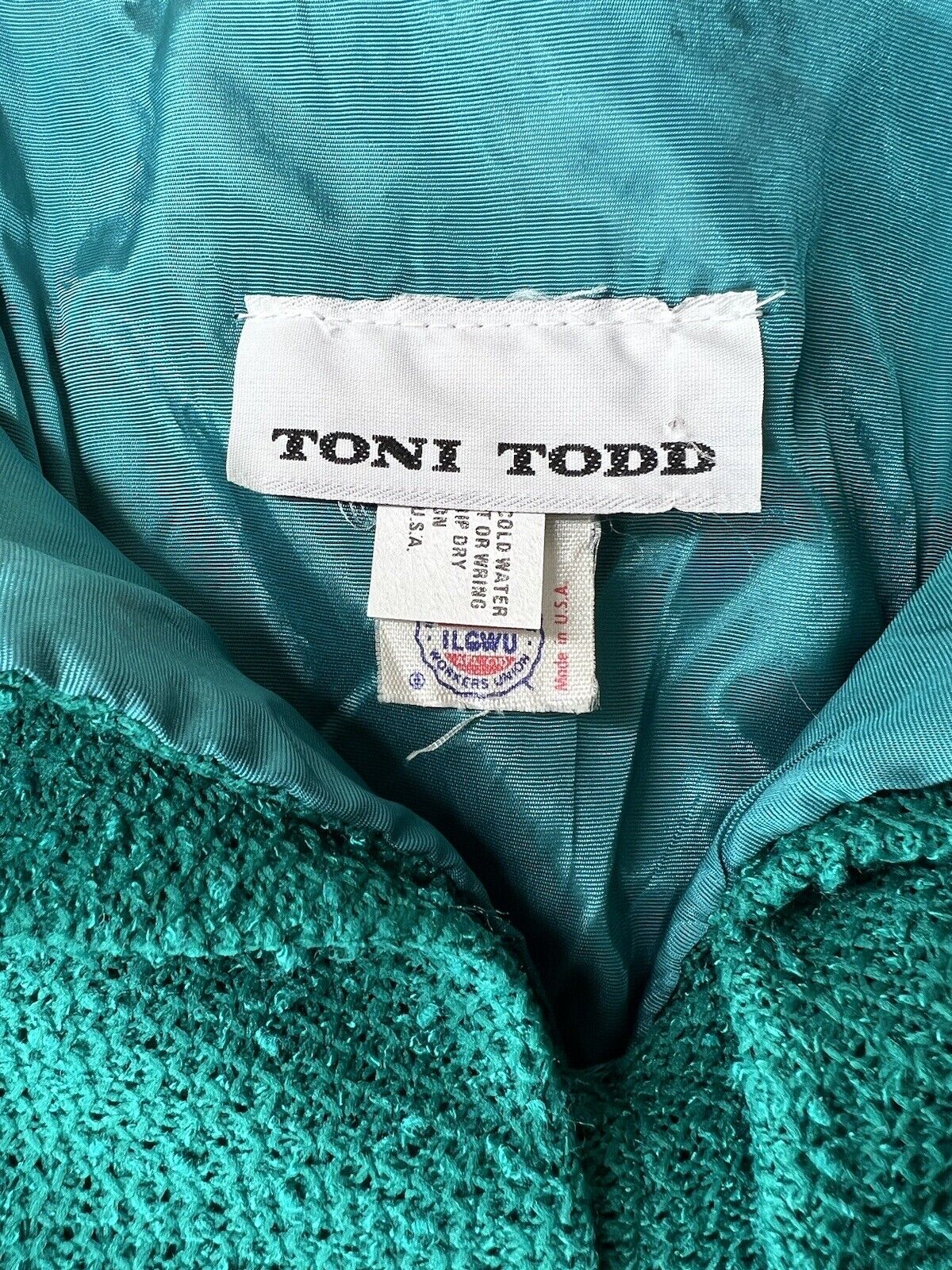 Toni Todd Silk Kelly Green Midi Dress Size Small