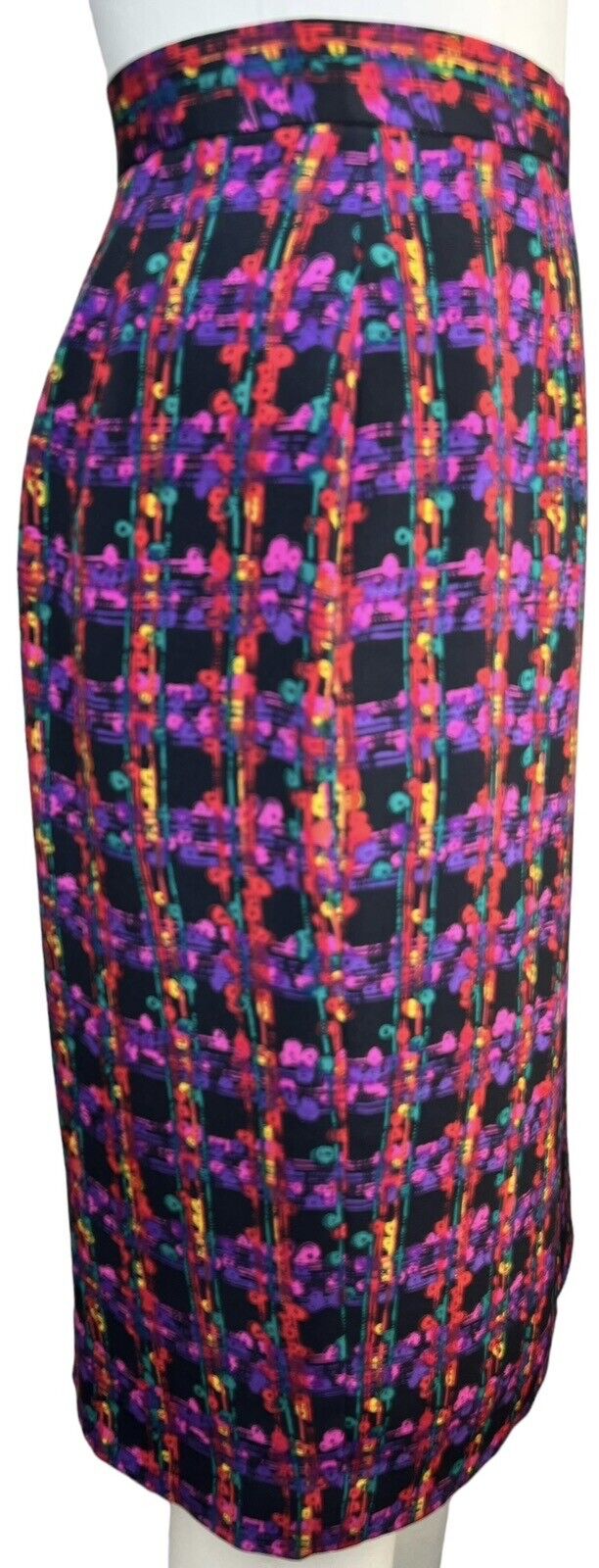 Tom Smith New York Abstract Checkerboard Asymmetric Silk Two-piece Suit Size 14